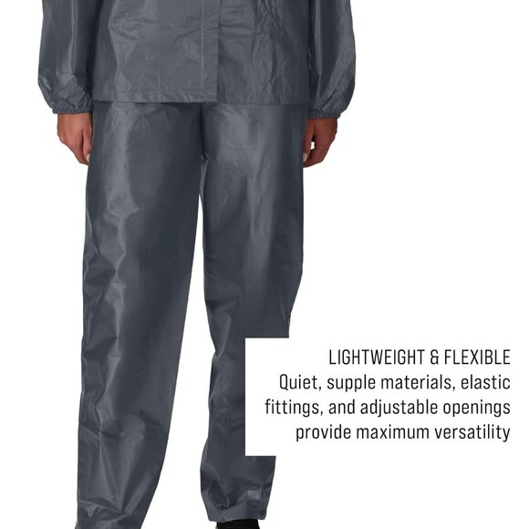 Women's Waterproof Breathable Rain Suit 2-Layer Packable with Hood - Picture 5 of 6